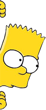 bart simpson peeking